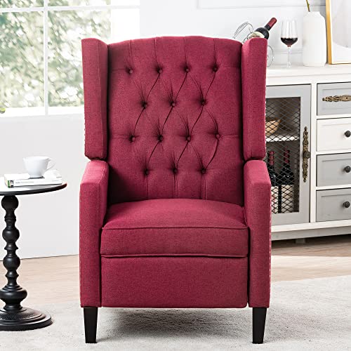 Sillón Reclinable Ajustable Rojo Vino miniatura 4