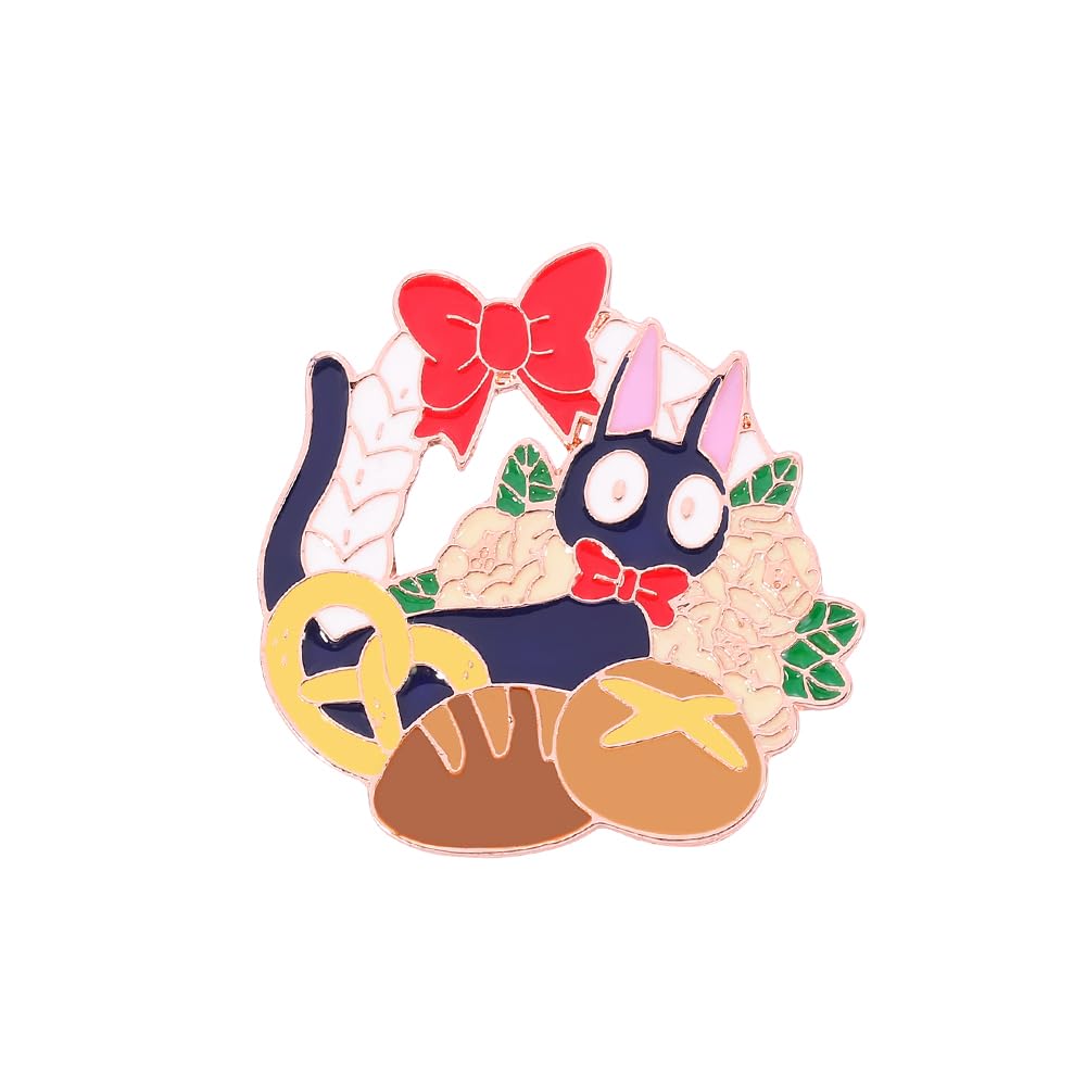 KF OrnamentSailor Anime Moon Cosplay Pins - Anime Enamel Pins Moon Red Rose Flower Brooch Metal Badges Gifts For Women Girls Fans