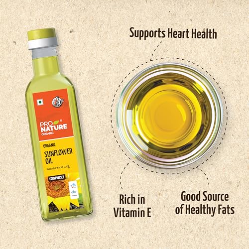 Image of Pro Nature 100% Organic Sunflower Oil, 500ml