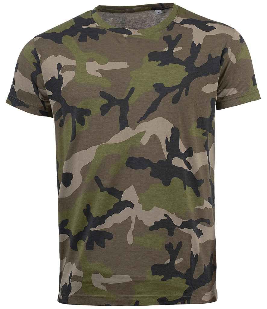 Coozo Men's Camouflage Camo T-Shirt - M