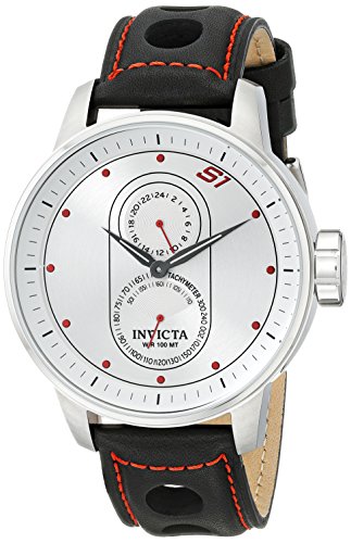 CBN^ Invicta Men's 16019SYB S1 Rally Stainless Steel Watch with Black Leather Strap [sAi]