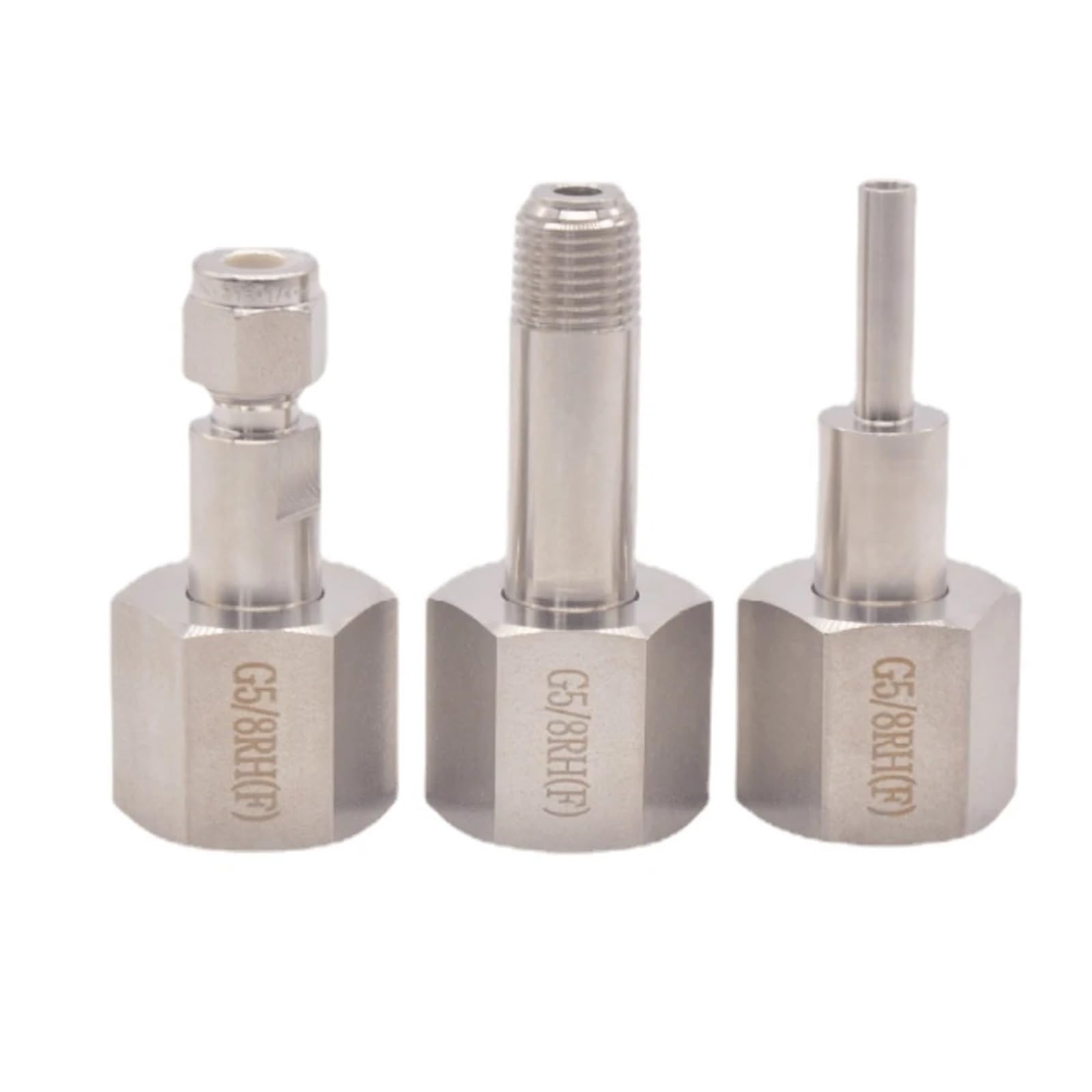 Raccordement cylindre acier W21.8 5/8 BSPT femelle vers raccord compression 1/4 NPT