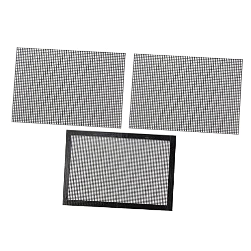 Holibanna 3Pcs Non Stick Barbecue Mat Durable BBQ Mesh Grill Mat for Grilling Versatile for Meat Veggies and More Washable and Reusable