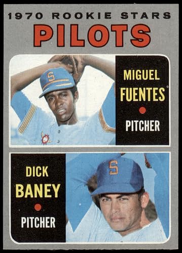 1970 Topps #88 Pilots Rookies Dick Baney/Miguel Fuentes Seattle Pilots (Baseball Card) EX/MT Pilots