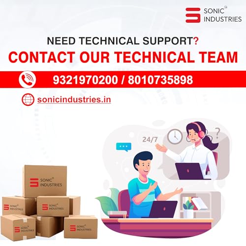 Image of SONIC INDUSTRIES Compact Handheld Inkjet Printer for Carton and Bottle Surface Marking Thermal Device for MRP Expiry Date QR Code and Barcode Printing in Warehouses and Production Units