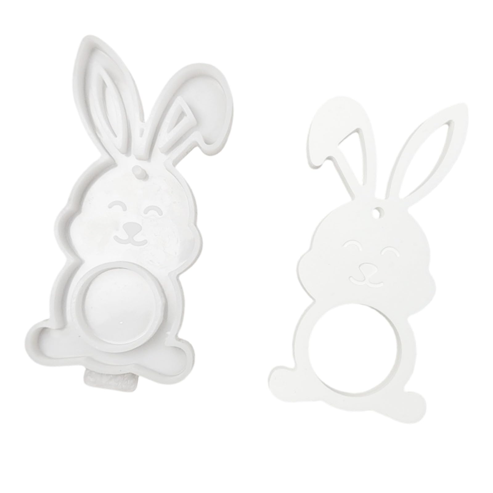 LUCKGONI Easter Eggs/Hare Silicone for Chocolate Holder Candle Soap Resin Pendant Jewelry Making Holiday Decoration