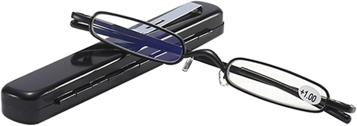 ELLENS Slim Pocket Reading Glasses Compact Mini Reader for