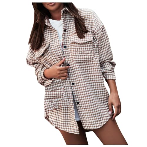 Veste femme mi-saison cardigan manches longues chemise carreaux