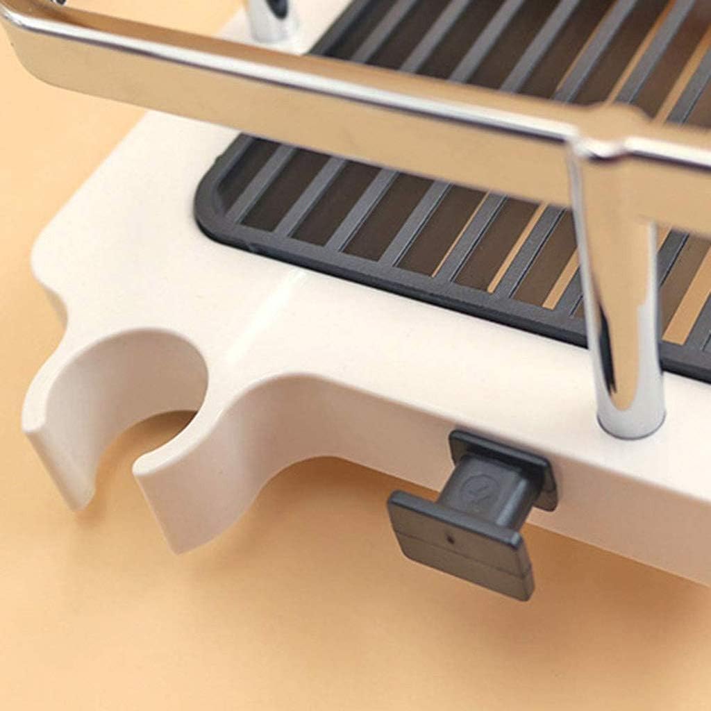 Bathroom Kitchen Plastic Shower Room Wall Rack Soap Sponge Lifting Rod