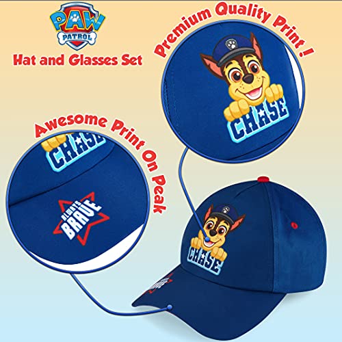 Paw Patrol Baseball Cap and Kids Sunglasses - Boys Sun Hat & UV400 Sunglasses for Kids Summer Set2