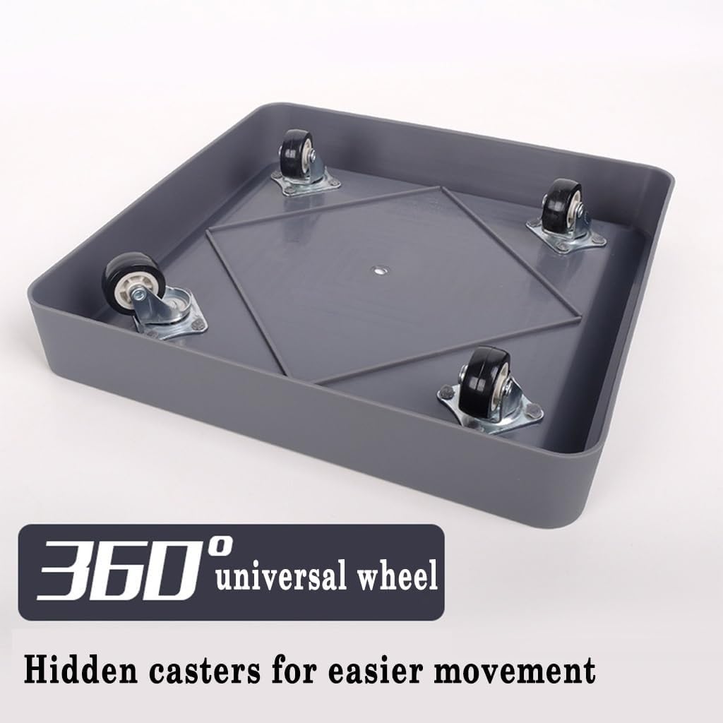 Caddies Square Heavy Duty Plant Caddy with Wheels,Rolling Plant Stand Pot Trolley,Wheeled Planter Saucer Tray,Potted Flower Mover Dolly with Casters for Indoor Outdoor (Size : 12 inch)