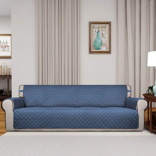 image for PureFit Reversible Quilted Sofa Cover, Water Resistant Slipcover Furni