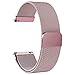 Kuaguozhe Magnetisch Armband Kompatibel mit ID205L, 19 mm Mesh Gewebte Edelstahl Armband, Kein Schnallendesign Metall Ersatzarmband für ID205L/ willful SW021/ YAMAY SW021/LIFEBEE ID205L,Roségold