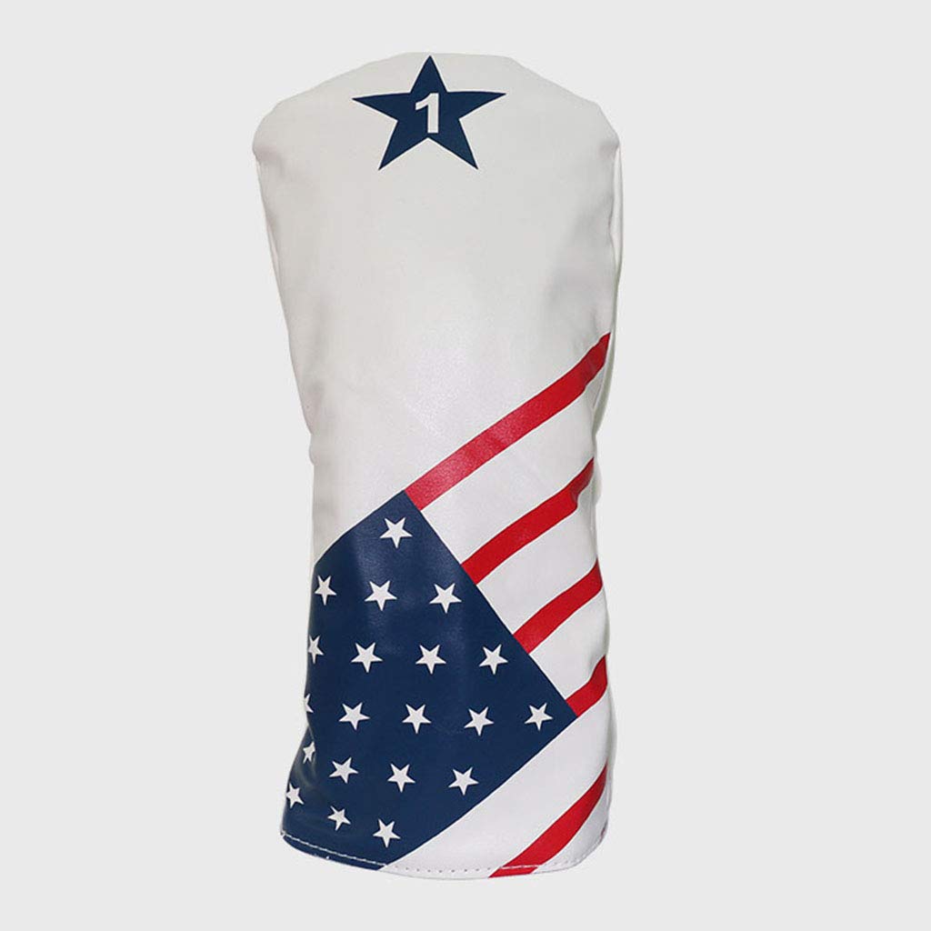 Perfeclan 4 Pièces/Ensemble Headcover Para Golf en PU -Bois Golf Hybride