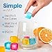 Reusable Ice Cubes For Drinks - Chills Drinks Without Diluting Them - Made From BPA Free Plastic - Refreezable, Washable, Quick And Easy To Use - Pack Of 30 With Storage Container by Efiwasi