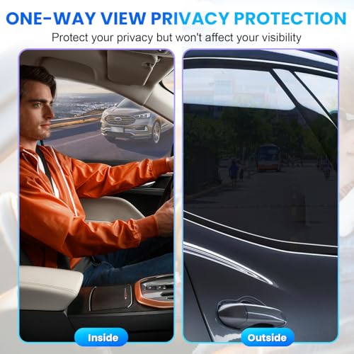 Image of Car Window Tint 20% VLT - 20 inch in x 10' Ft Nano Carbon Window Tint Privacy Film for Car, Heat & UV Blocking, Glare Reduction and Scratch Resistant Automotive Tinting Roll