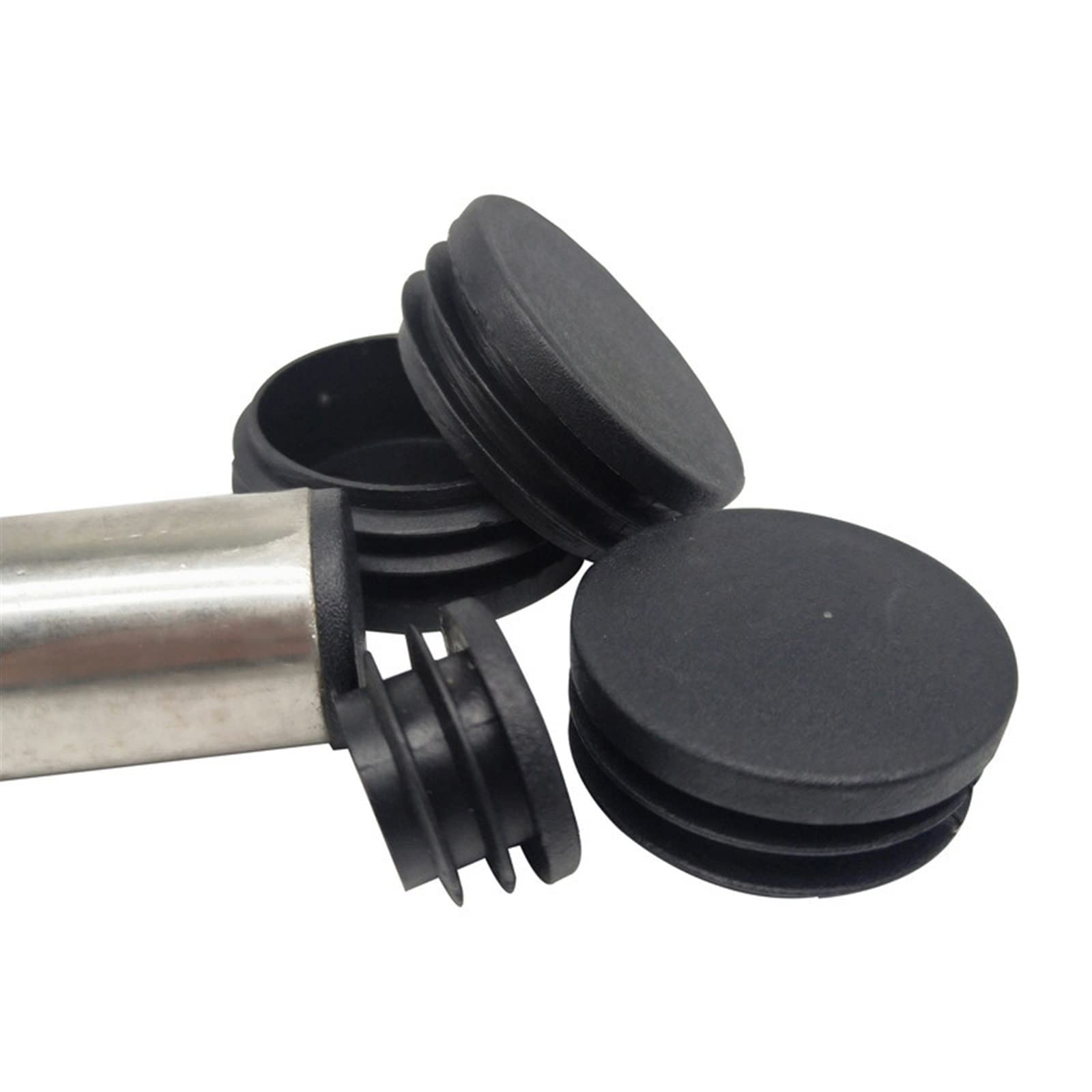 Antirutsch-Stuhlbein-Bodenschoner, 16 stücke Kunststoff Runde Innenstopfen for Stahlrohr-endkappen Slip Alloy Leiter Stuhlbeinabdeckung Möbelschutzpolster(20mm)