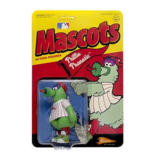 Super7 Major League Baseball Mascots: Philadelphia Phillies Phillie Phanatic Reaction Figure Multicolor One Size