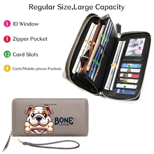 OIDERY Personalized Puppy Women Wallets,Birthday Gift,Holiday Gift for Mother,Daughter,Women,Valentine's Day Gift for Wife from Husband,Son,Daughter3