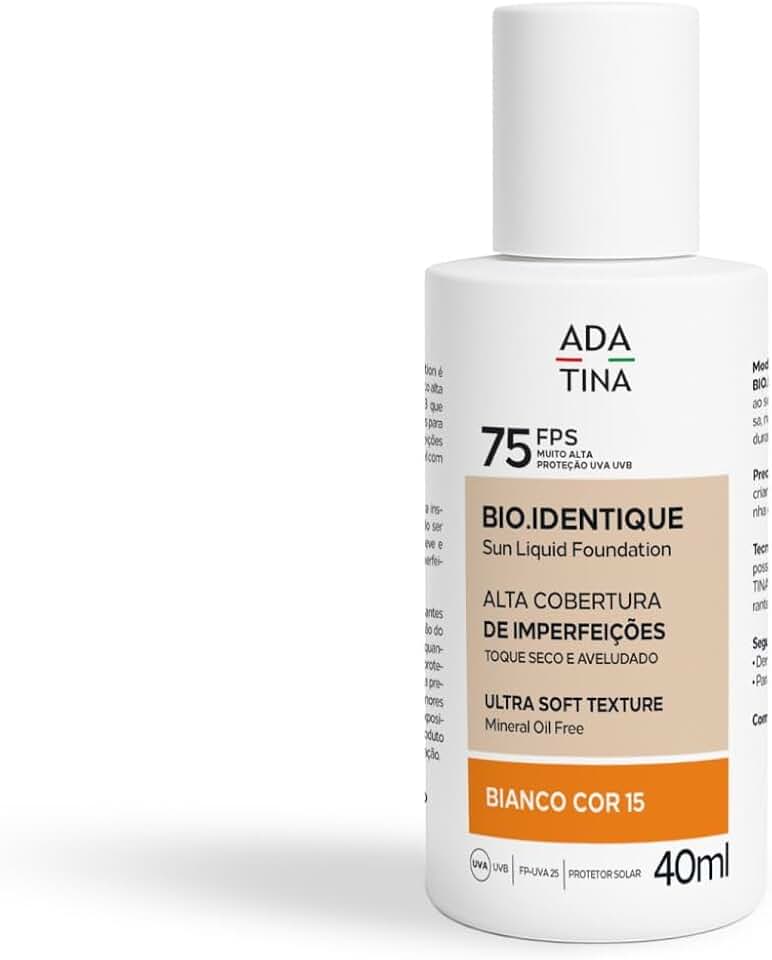 Base Líquida Serum Anti-Melasma Bio Identique FPS 75 Ada Tina Trata manchas Melasma Rugas (Bianco 15) + Necessarie