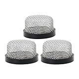 3 Pack ¾ Inch -14 Stainless Steel Mesh Strainer Aerator Screen – Inline Water Filter for Livewell Pump/Baitwell, Industrial Plumbing/Garden Washers, Marine-Grade Rust-Proof Easy Installation