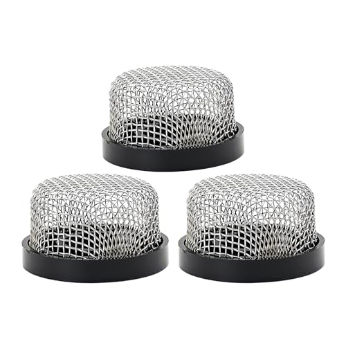 3 Pack ¾ Inch -14 Stainless Steel Mesh Strainer Aerator Screen – Inline Water Filter for Livewell Pump/Baitwell, Industrial Plumbing/Garden Washers, Marine-Grade Rust-Proof Easy Installation