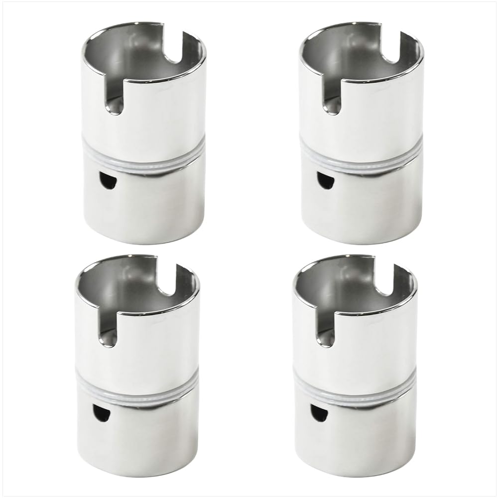 MARINE CITY 316 - Supporto girevole per canna da pesca, in acciaio inox, 4 pezzi