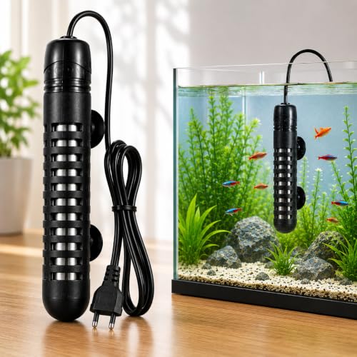 VAYINATO® 25W Aquarium Stainless Steel Heater with Protective Gua...