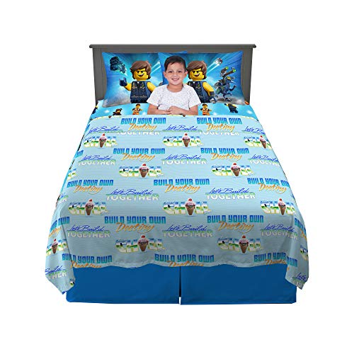 Franco Kids Bedding Super Soft Sheet Set, 4 Piece Full Size, Lego Movie