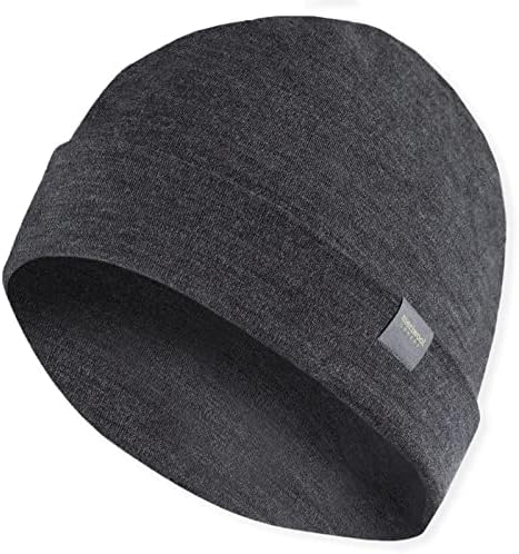 MERIWOOL Unisex Merino Wool Cuff Beanie Winter Hat for Men and Women