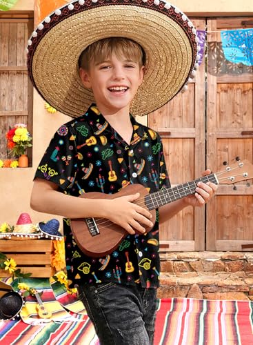 Image of BesserBay Unisex Kids 4th of July Shirt Girls Boys Patriotic Button Down Shirt American Flag Top 4-14 Years