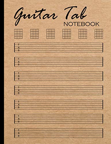 Guitar Tab Notebook for Music Composition