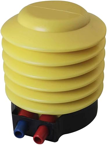Miniatura 4 de Bomba de pie de plástico Bomba de pie de 4 pulgadas de bola de yoga amarilla Inflador de pedal de mano con fuelle de tubo largo Bomba de pie para