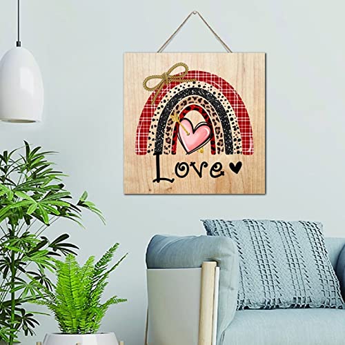 Plaque en bois arc-en-ciel 30x30 cm décor mur