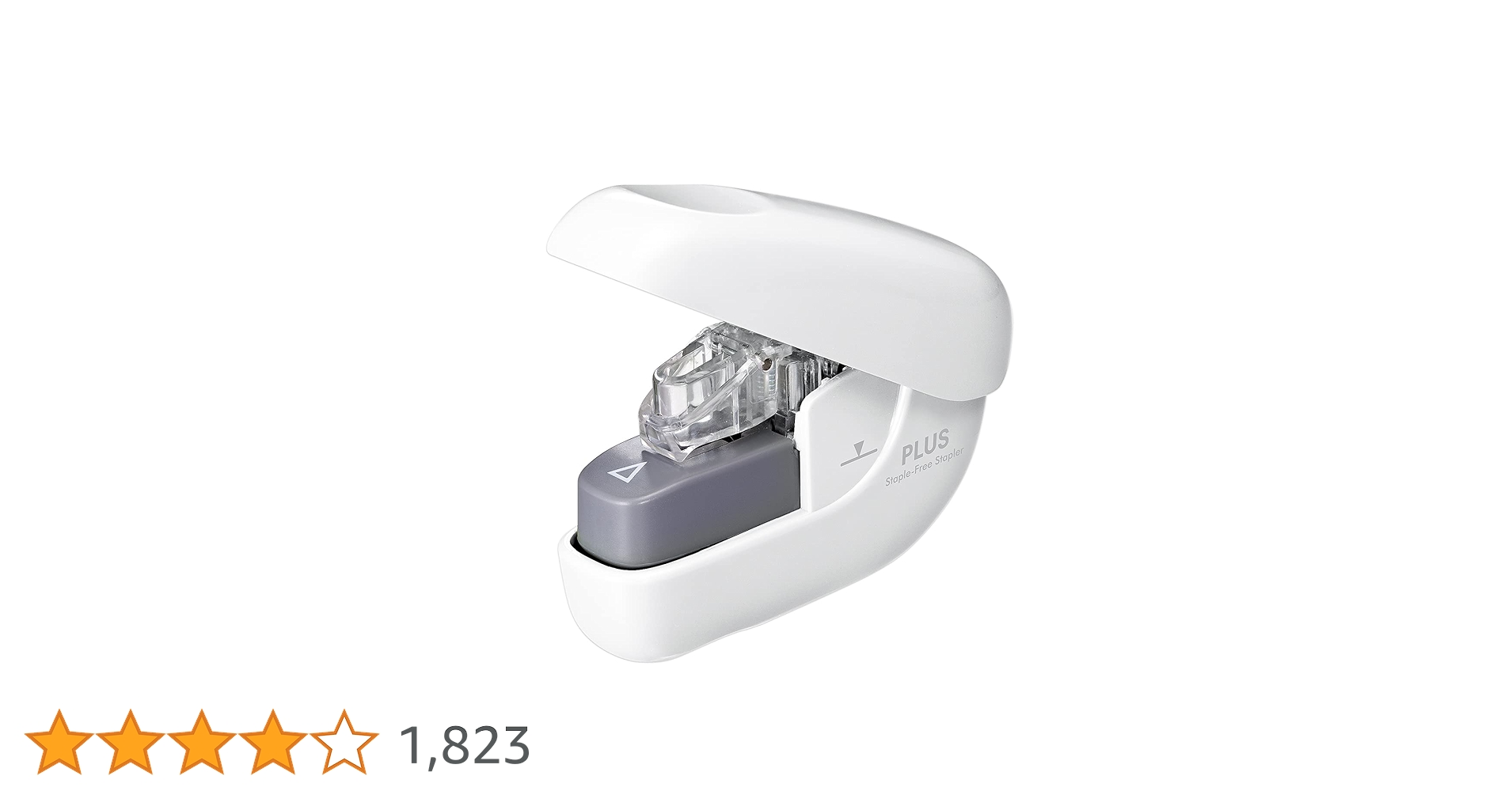 Amazon | プラス 針なしホッチキス ペーパークリンチ ホワイト