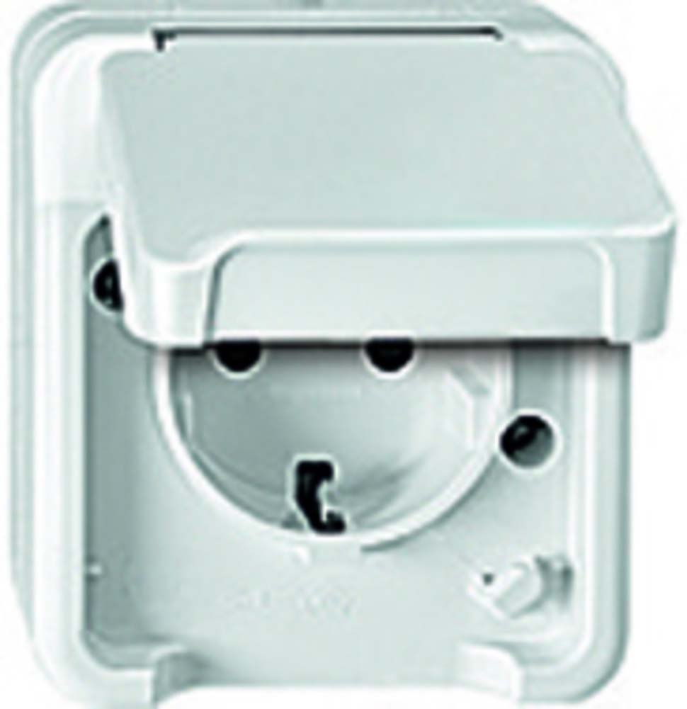 Schneider Electric Merten Schuko-Steckdose mit Klappdeckel, MEG2320-8019