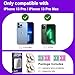 YIMGEAR 2 Pack Camera Lens Protector for iPhone 13 Pro / 13 Pro Max [ Drop Protection ] AR Tempered Glass Strong Adsorption Metal Camera Cover Screen | Gold Finish