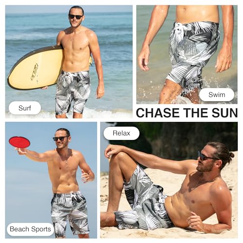 Image of Kanu Surf Men's Big Viper Extended Size Stripe Swim Trunk