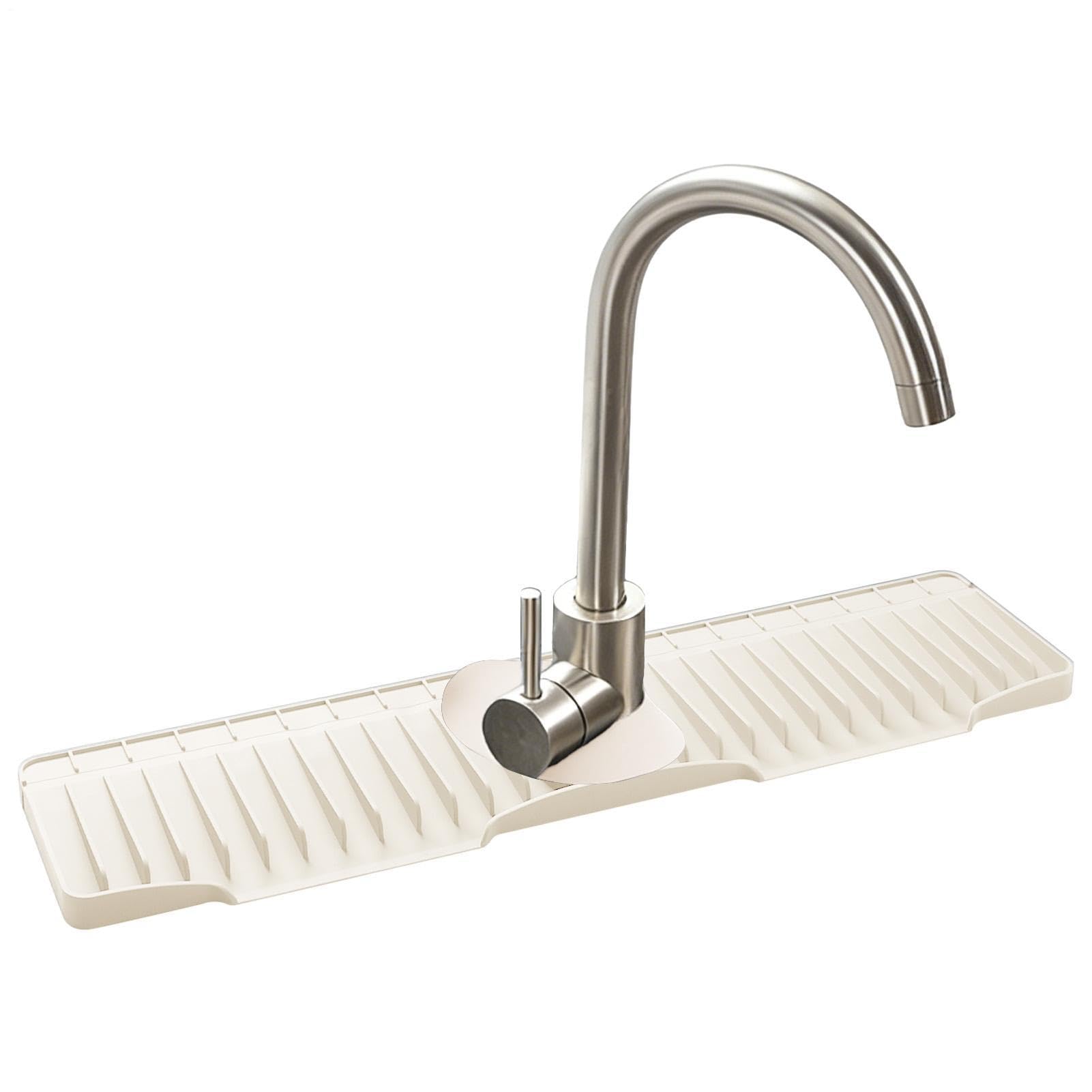 Alfombrilla de grifo para fregadero de cocina - Material de silicona | duradero, equipo sanitario profesional, protección contra salpicaduras de 27,5 pulgadas, avanzado de para debajo de