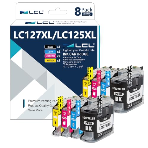 Cartouche d'encre LC127XL haute capacité pour des impressions nettes sur Brother J4510DW