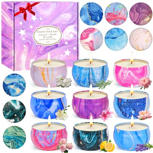 Duftkerzen Geschenke für Frauen, 9 x 2,5 oz Kleine...