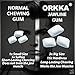 ORKKA Jawline Gum 15x Hardness | Ultra Hard Chewing Gum for Jawline Training & Mewing | Facial Fitness & Jaw Exercise Gum | Sugar Free, Calorie Free, Premium Performance Gum for Men & Women