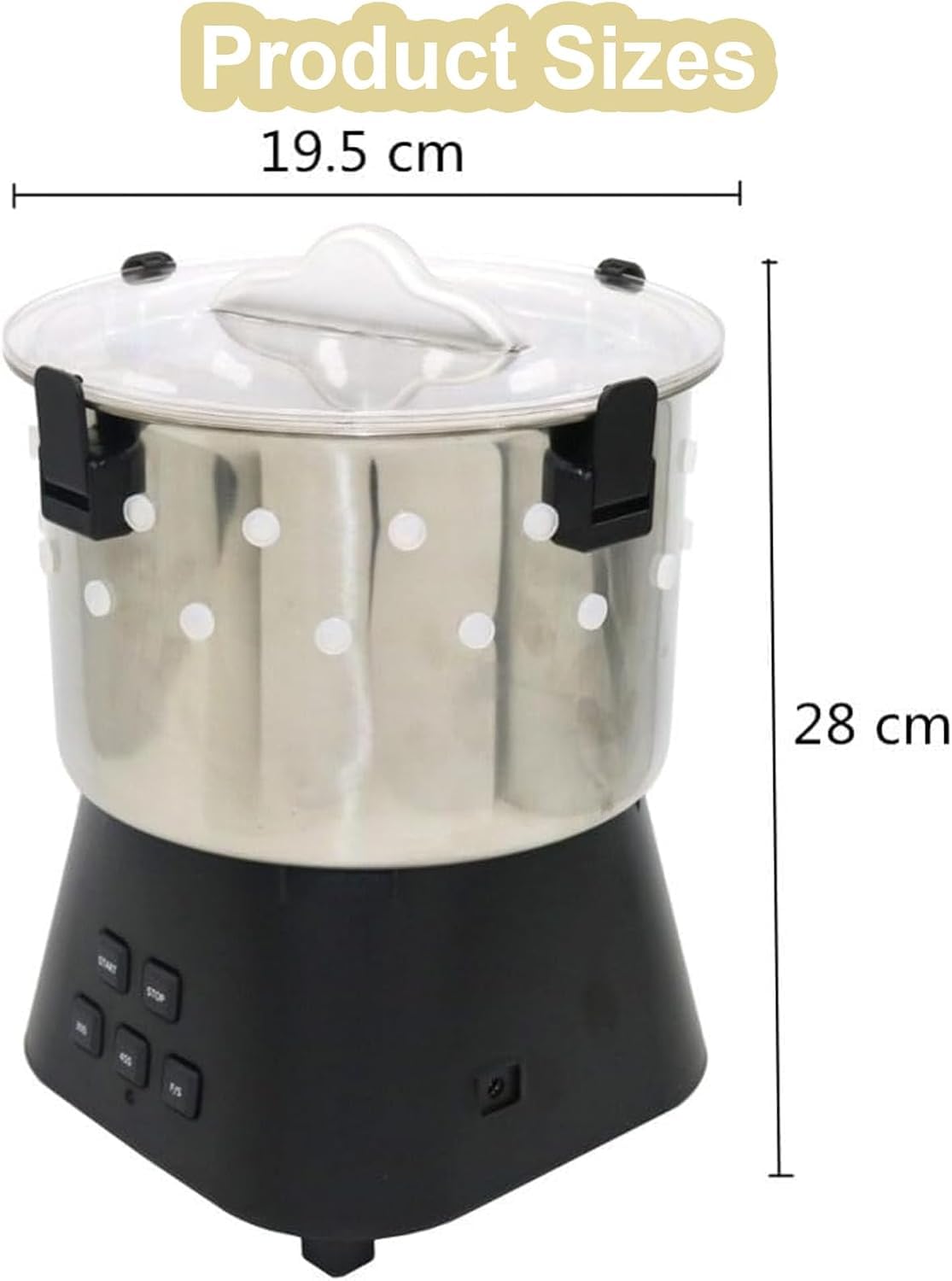 Spennatrice Elettrica per Polli 5000 RPM, Macchina Spiumatura Pollame Acciaio Inossidabile per Rimozione Rapida Piume e Pelle Intatta, modalità Manuale e Timer per Fattoria Casa