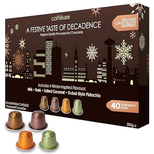 Cafféluxe Aluminum Hot Chocolate Pods – 40 Capsules Compatible with Nespresso – A Taste of Decadence – Hot Chocolate Pods for Nespresso Machine – Variety Capsules | Ya disponible en tu tienda friki favorita! En mundofriki.es! Cafféluxe Aluminum Hot Chocolate Pods – 40 Capsules Compatible with Nespresso – A Taste of Decadence – Hot Chocolate Pods for Nespresso Machine – Variety Capsules | Ya disponible en tu tienda friki favorita! En mundofriki.es!
