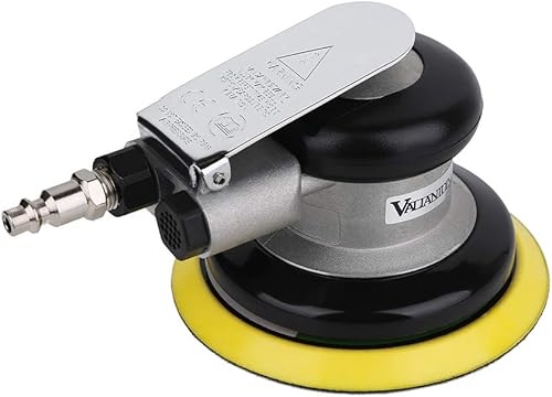 Miniatura 10 de Valianto Lijadora orbital Air Random de 5 pulgadas, lijadora de palma de doble acción, lijadora neumática de excentricidad ligera y baja vibración