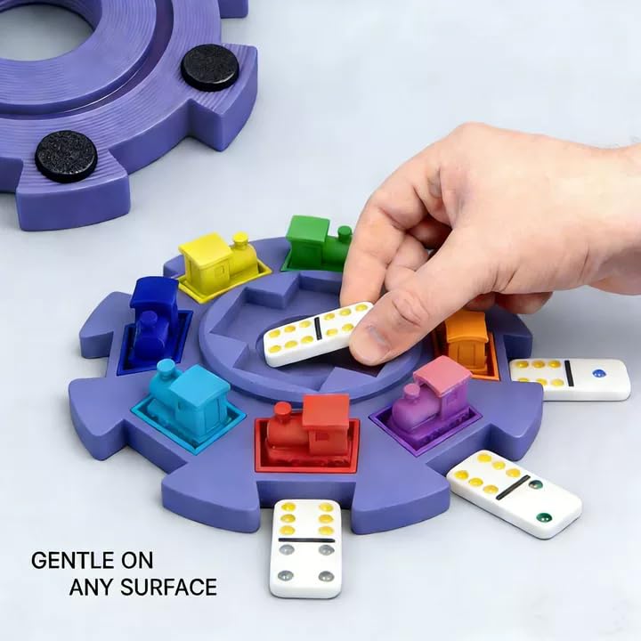 Centro mexicano para juego de tren dominó con 8 marcadores miniatura 6