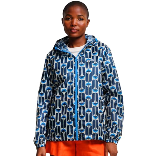 Womens Orla Kiely Lightweight Waterproof Pack-It Packable Jacket Coat