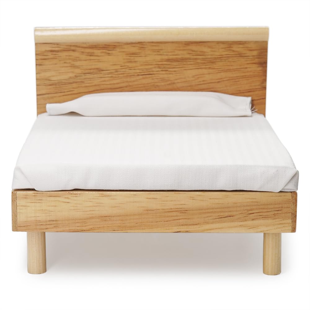 Odoria 1/12 Miniature Single Bed Dollhouse Furniture Accessories