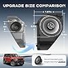 Alicatong Rear Speaker Pods Compatible with 4-Door Bronco 2021 2022 2023 2024 2025 Interior Accessories 6.5-Inch for Ford Bronco 4 Door Pod Speaker Enclosure (NOT for Sport and Raptor)