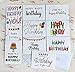 100 Happy Birthday Cards Bulk, Large 5x7 Inch Assorted, with Envelopes,Stickers and Simple Greetings Inside for Office, Business and Personal Use, 10 Designs, Thick Cardstock